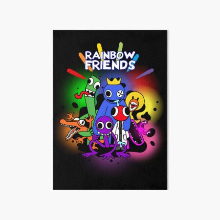 Rainbow Friends Hug it Out Colors Art Board Print for Sale by  TheBullishRhino