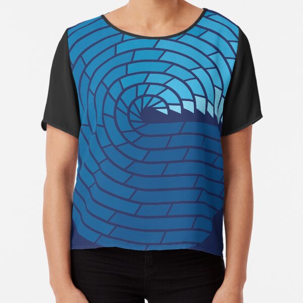 Almighty Ocean Chiffon Top