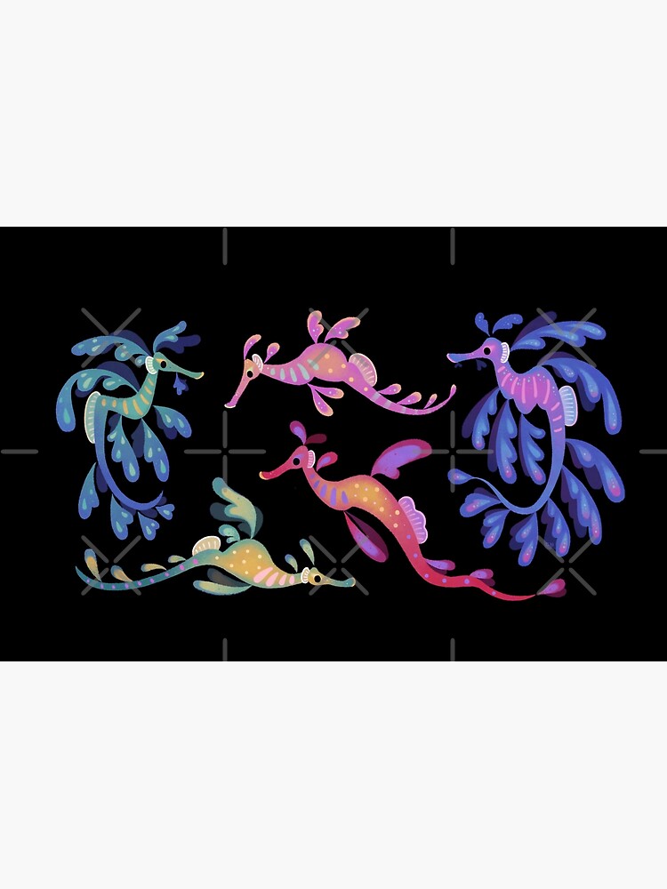 Thumbnail 4 of 4, Zipper Pouch, Sea dragons designed and sold by pikaole.