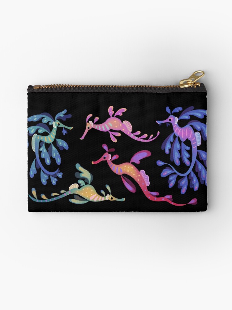 Thumbnail 1 of 4, Zipper Pouch, Sea dragons designed and sold by pikaole.