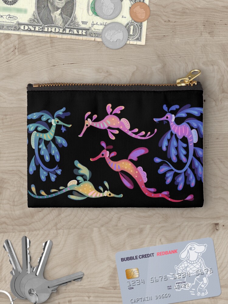 Thumbnail 3 of 4, Zipper Pouch, Sea dragons designed and sold by pikaole.