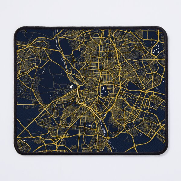Item preview, Madrid City Map of Spain - Gold Art Deco designed and sold by deMAP.