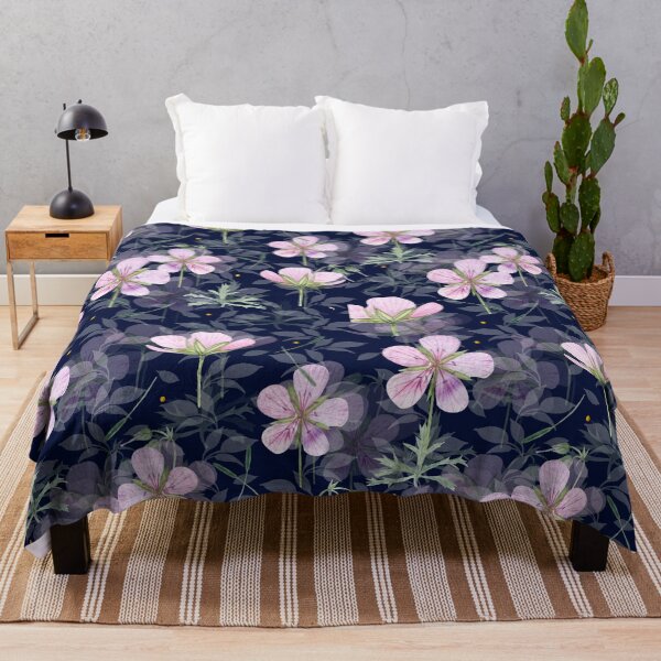 Item preview, Carbon vlue and pink Beautiful flower pattern designed and sold by Chirayu1111.