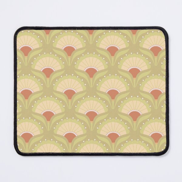 Item preview, Mod Art Deco Flower S2 - 4 Burly Wood designed and sold by Carina Parry Studios.