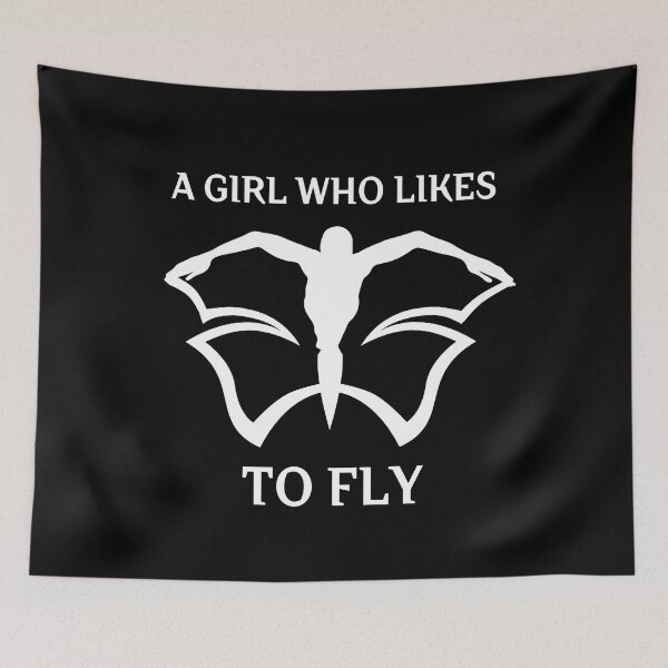Item preview, Butterfly Swimming A girl who likes to fly designed and sold by trendingatees.