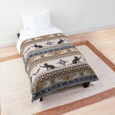 Boho cats | Domestic house cat tan Comforter