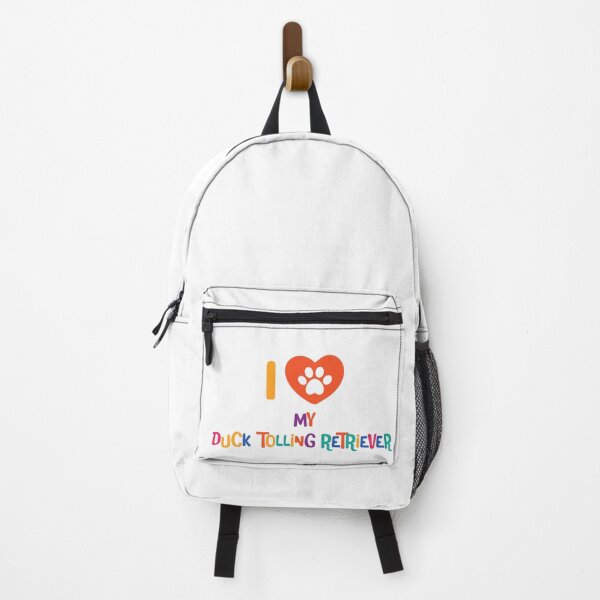 Item preview, I love my duck tolling retriever - colorful text with pawheart designed and sold by EmeraldeaArt.