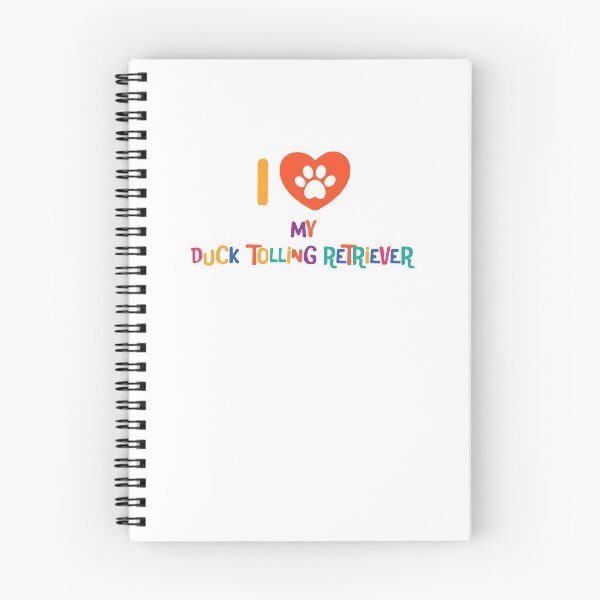 Item preview, I love my duck tolling retriever - colorful text with pawheart designed and sold by EmeraldeaArt.