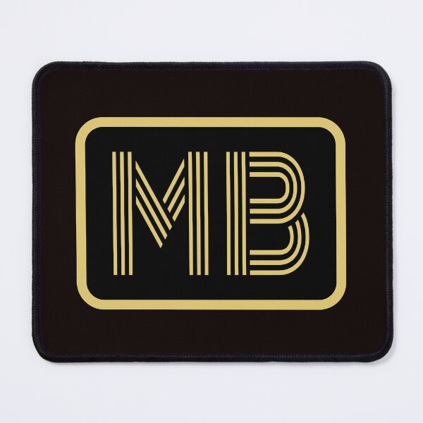 Item preview, MB Initials Gold Geometric Letters designed and sold by Jeallan Designs.