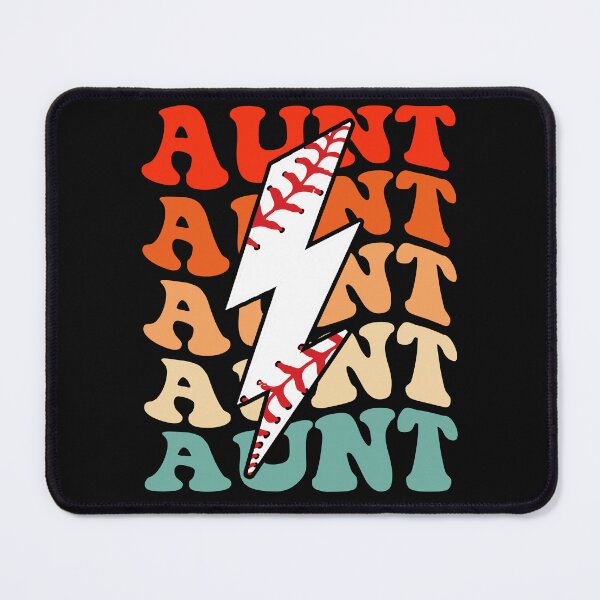 Item preview, Baseball Aunt Retro Groovy Lightning Bolt Mother's Day designed and sold by Christina-grich.