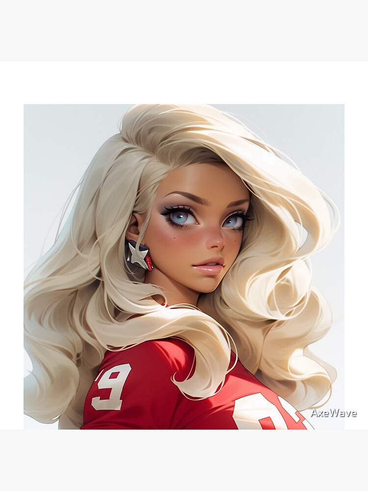 Pin on American football women portrait