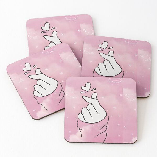 Item preview, Korean Heart Gesture Cute Korean Love designed and sold by ChainsArt.