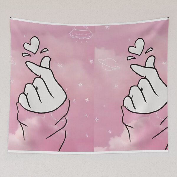 Item preview, Korean Heart Gesture Cute Korean Love designed and sold by ChainsArt.