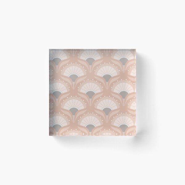 Item preview, Mod Art Deco Flower S2 - 2 Brandy designed and sold by Carina Parry Studios.