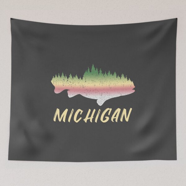 Item preview, Michigan Trout Fishing Rainbow Trout Fly Fishing designed and sold by JBDeszigns.