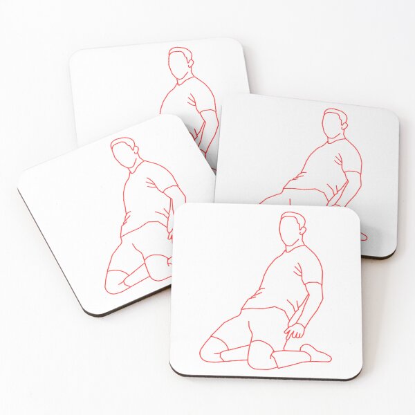 Artikelvorschau, Roter feiernder Spieler 2 | Spielerfeier entworfen und verkauft von Football Stickers World.