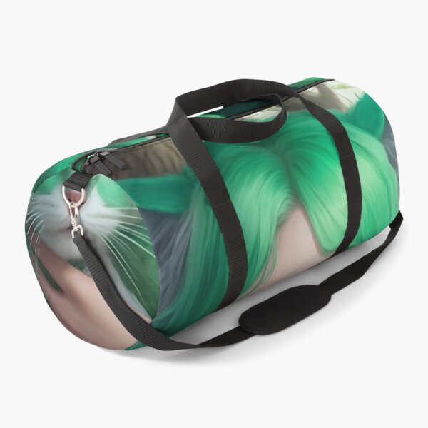 Item preview, Girl green hair with green cat designed and sold by M-Y-A-R-T-.