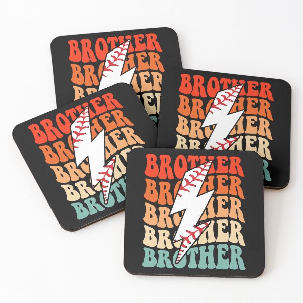 Item preview, Baseball Brother  Retro Groovy Lightning Bolt Father’s Day designed and sold by Christina-grich.
