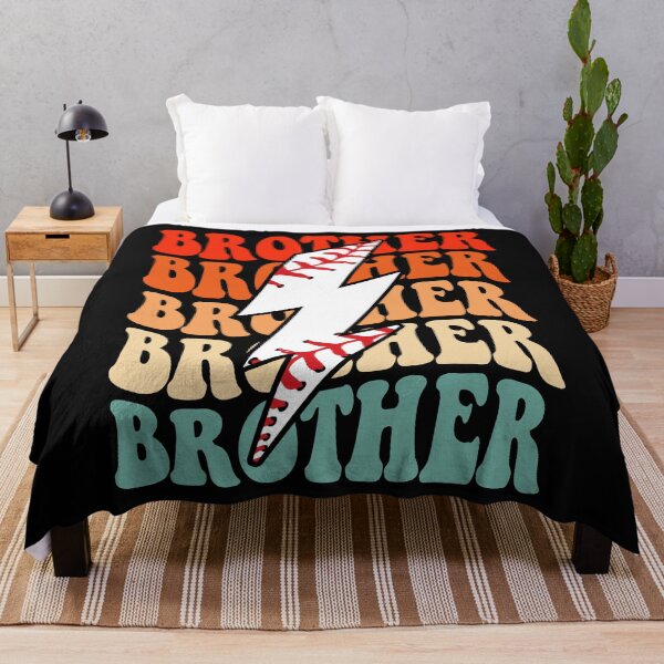Item preview, Baseball Brother Retro Groovy Lightning Bolt Father’s Day designed and sold by Christina-grich.