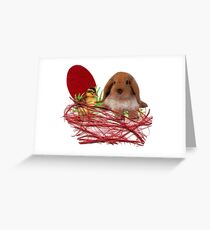 Easter fluffy animals Greeting Card
