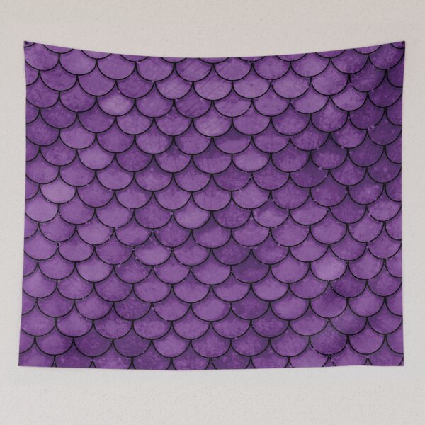 Item preview, Mermaid Scales Royal Purple designed and sold by Karin Taylor.