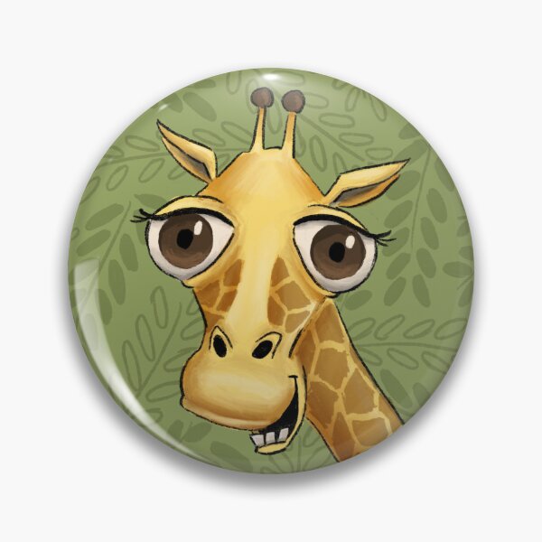 Item preview, smiling giraffe designed and sold by marieilustrada.