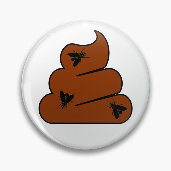 Item preview, Poop with Outline 01: Pin designed and sold by Super-Funker.