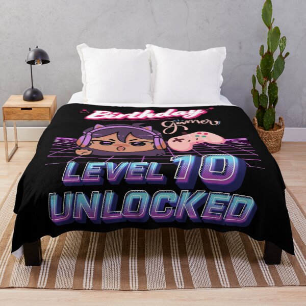 Item preview, Birthday Gamer Level 10 Unlocked Anime Gaming Legends Awesome Birthday Party designed and sold by BunBuntheDog-.