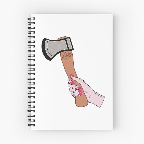 Item preview, Axe Throwing Girl Pink Flower Throw Hatchet WATL designed and sold by jazzy-bee-art.