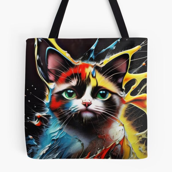 Item preview, Cute dripping cat portrait designed and sold by clarazen.
