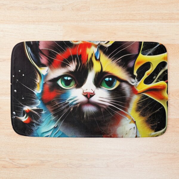 Item preview, Cute dripping cat portrait designed and sold by clarazen.