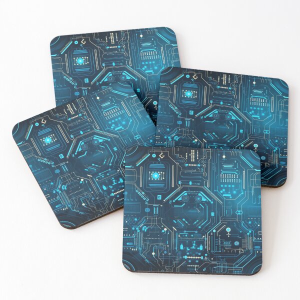 Item preview, xSeamless Pattern Beyond Interfaces: Futuristic Digital Art Unleashed designed and sold by AlienSkinEyes.
