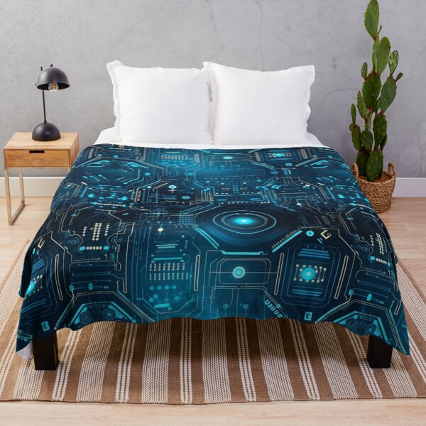 Item preview, xSeamless Pattern Beyond Interfaces: Futuristic Digital Art Unleashed designed and sold by AlienSkinEyes.