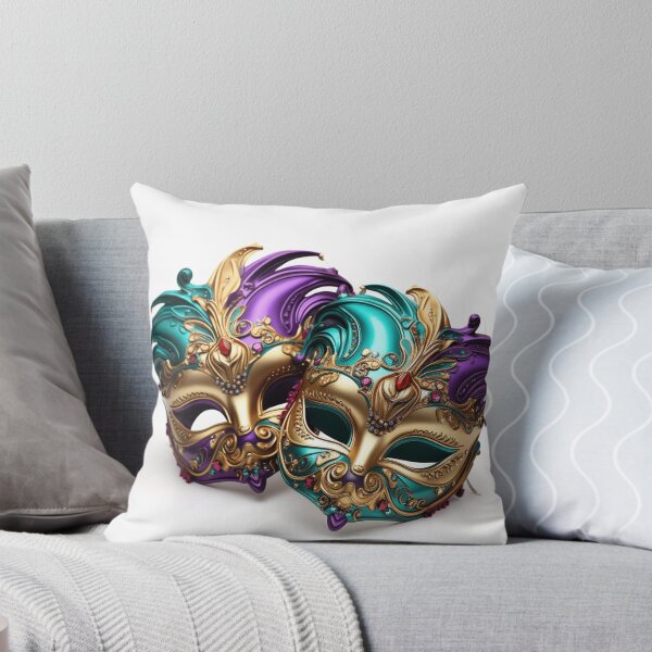 Aperçu de l'œuvre Masques Mardi Gras impression numérique créée et vendue par dcrc.