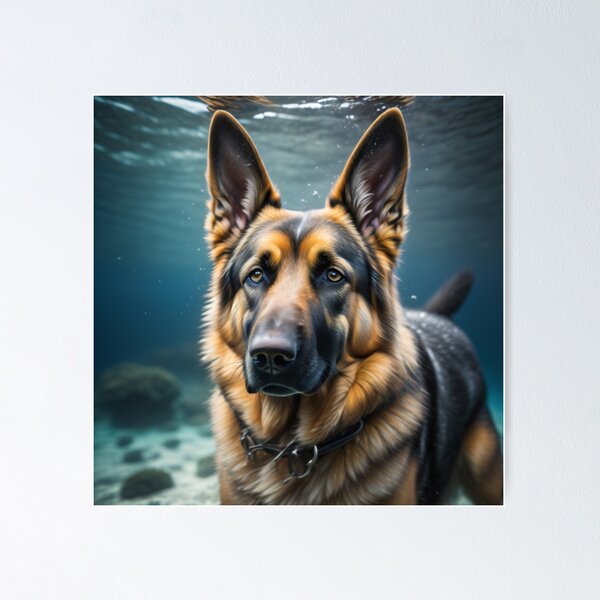 Item preview, German Shepherd Underwater designed and sold by GSDDESIGNMERCH.