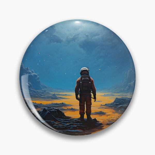 Item preview, Astronaut on a Rocky Planet designed and sold by Je-we.