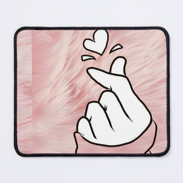 Item preview, Korean Heart Gesture, Kpop Heart Art Print designed and sold by ChainsArt.