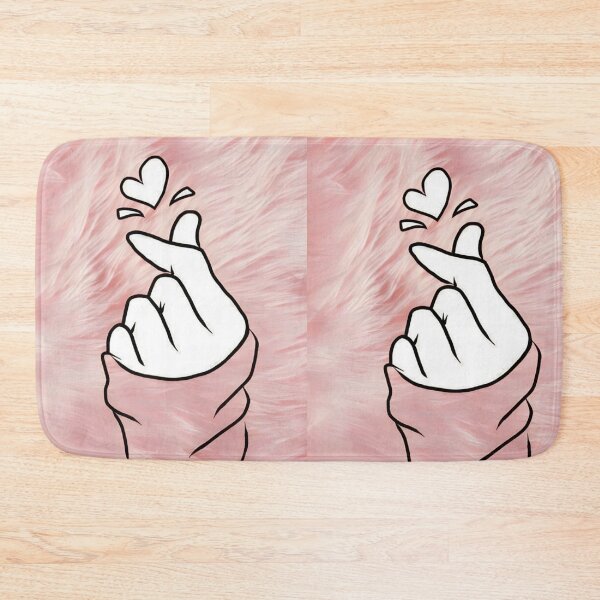 Item preview, Korean Heart Gesture, Kpop Heart Art Print designed and sold by ChainsArt.