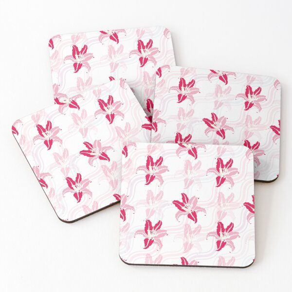 Item preview, Red and white beautifully designed flower pattern designed and sold by Chirayu1111.