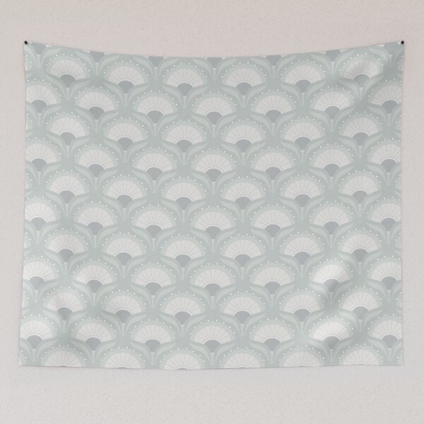 Item preview, Mod Art Deco Flower S2 - 6 Grey Goose designed and sold by Carina Parry Studios.