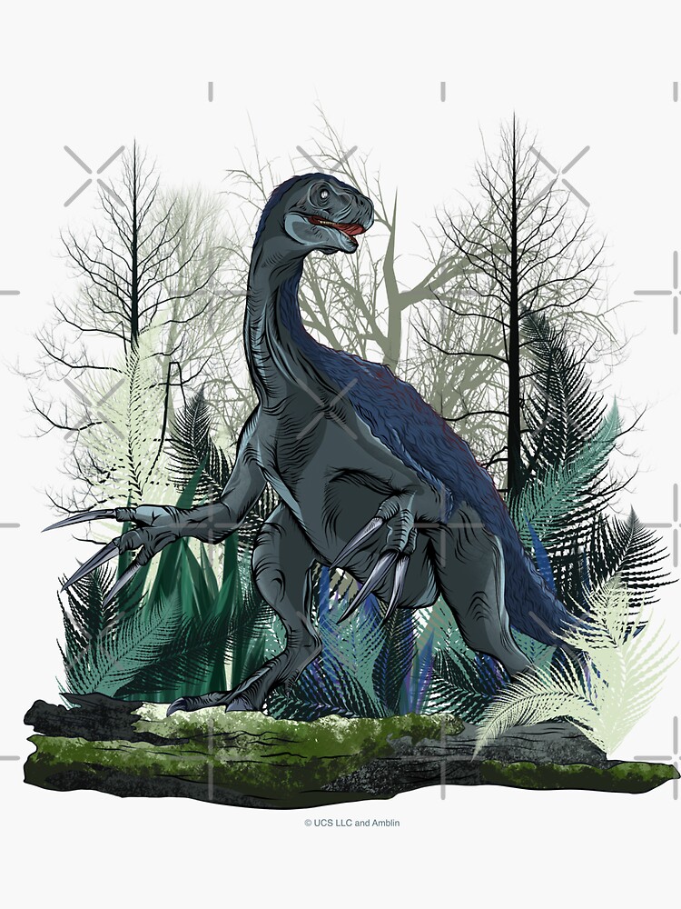 Jurassic World - Therizinosaurus Sticker for Sale by Mariia Berezhna