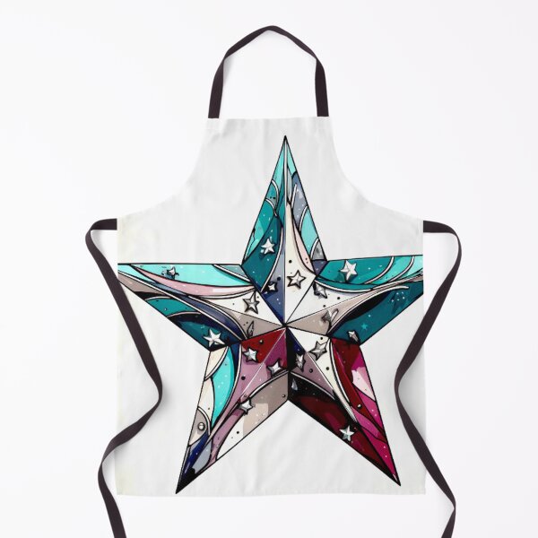 Item preview, Star Design Burgundy, teal, gray, white, silver 4 designed and sold by Highlandkings.