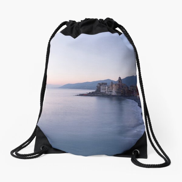 Sunset in Camogli Drawstring Bag