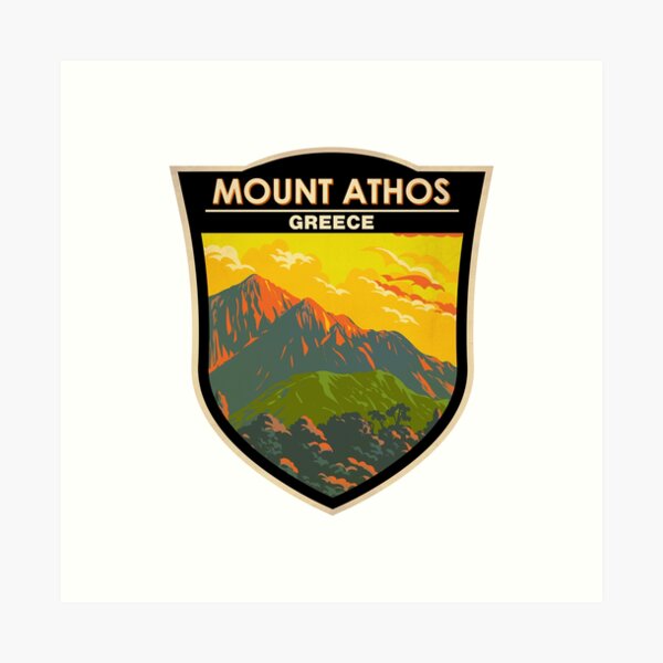 Item preview, Mount Athos Greece Badge designed and sold by KrisSidDesigns.
