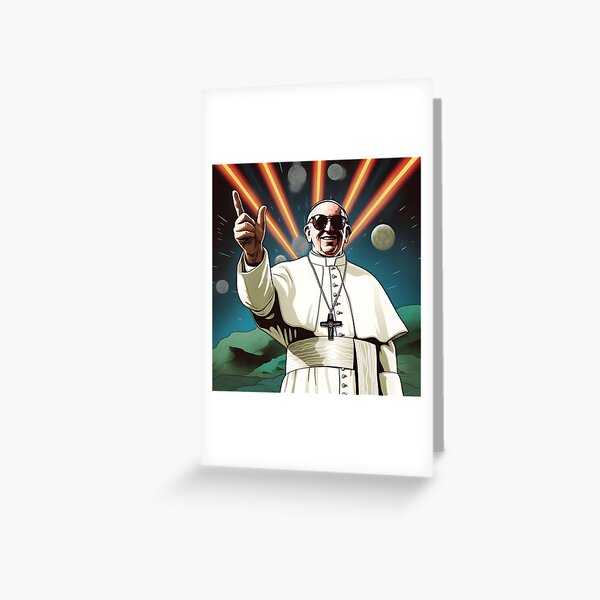 Item preview, intergalactic Pope Francis thumbs up designed and sold by mpowerm.