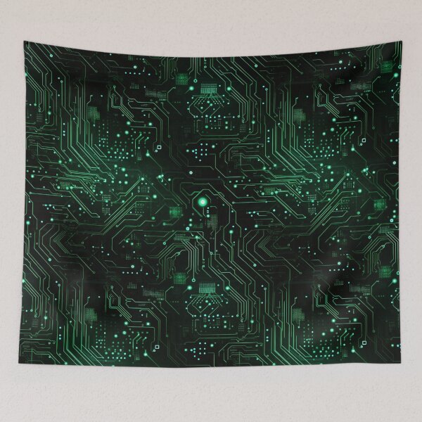 Item preview, xSeamless Pattern Beyond Interfaces: Futuristic Digital Art Unleashed designed and sold by AlienSkinEyes.