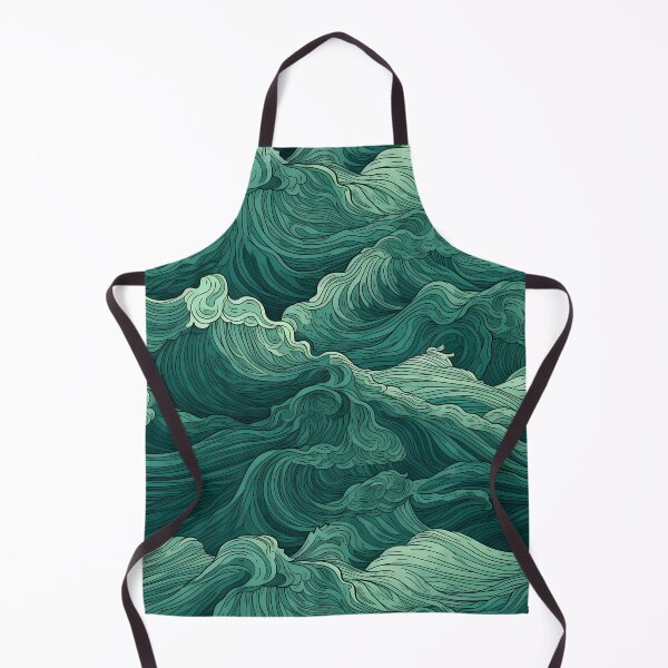 Item preview, Tranquil Verdure: Beautifully Crafted Ocean Waves designed and sold by AdiRemba.