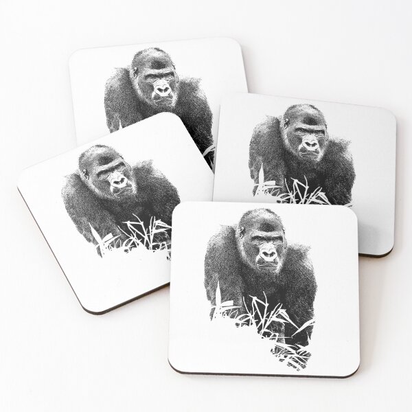 Item preview, Gorilla Lope Digital Outline Art designed and sold by rawshutterbug.