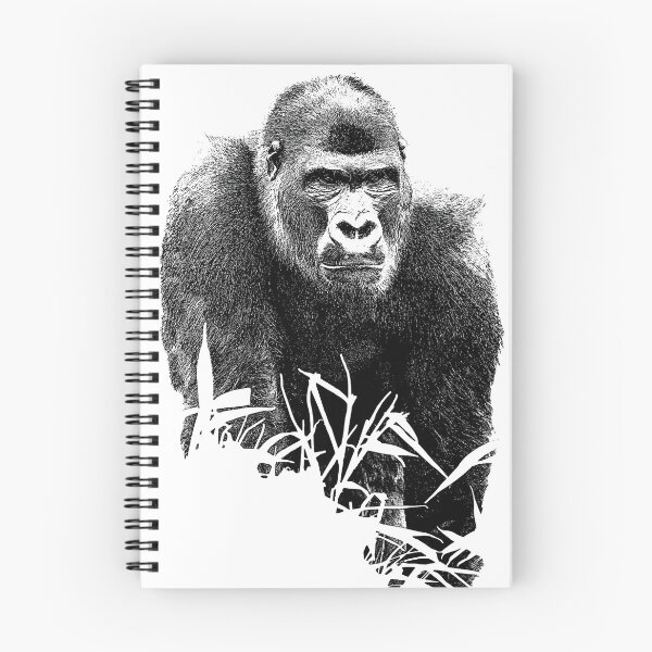 Item preview, Gorilla Lope Digital Outline Art designed and sold by rawshutterbug.