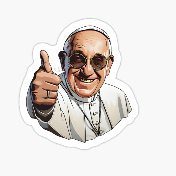 Item preview, Pope Francis thumbs up designed and sold by mpowerm.